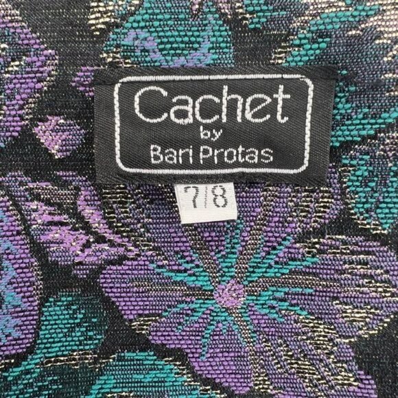 Elegant Cachet by Bari Protas Brocade Jacket - Picture 2 of 7